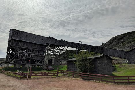 The wooden coal tipple