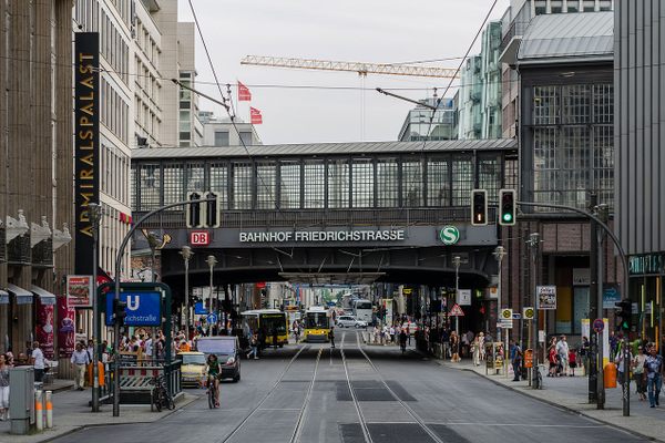 Friedrichstraße station in Berlin.