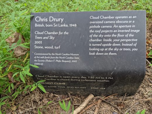 Cloud Chamber for the trees and sky, Chris Drury