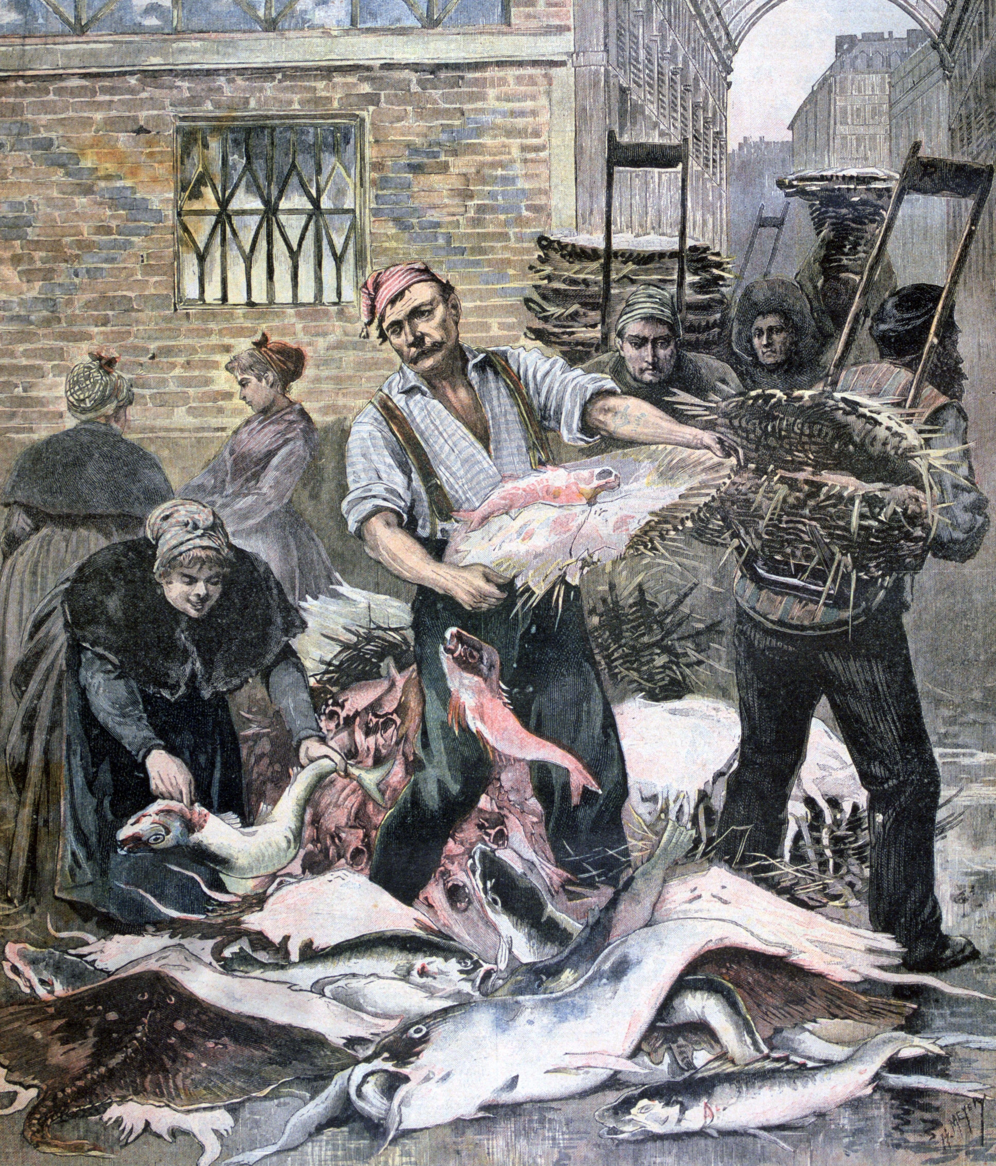 The depiction of Lent from 1893 shows how long fish has been a major part of the Christian tradition.