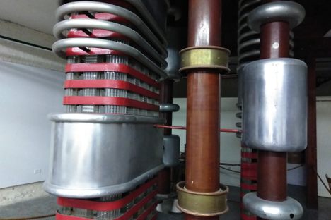 Picture of the particle accelerator.