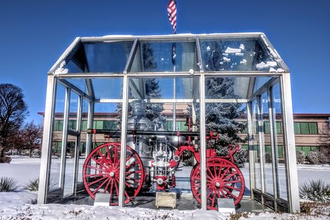 "The Queen City," an 1858 steam pumper fire engine.