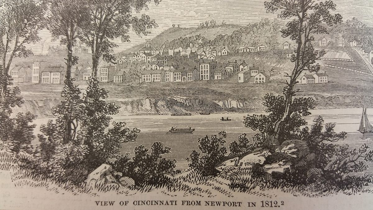 Cincinnati in 1812, 24 years after its original founding. 