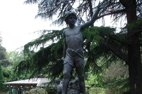 The statue of Righetto on the Janiculum.