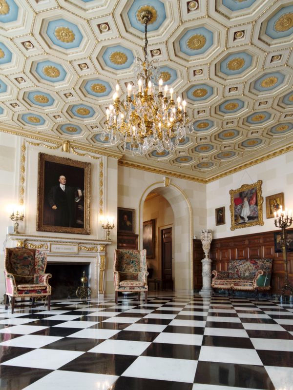 One of the grandest spaces in the Nemours Estate, The Reception Hall is where the duPonts would celebrate Christmas.
