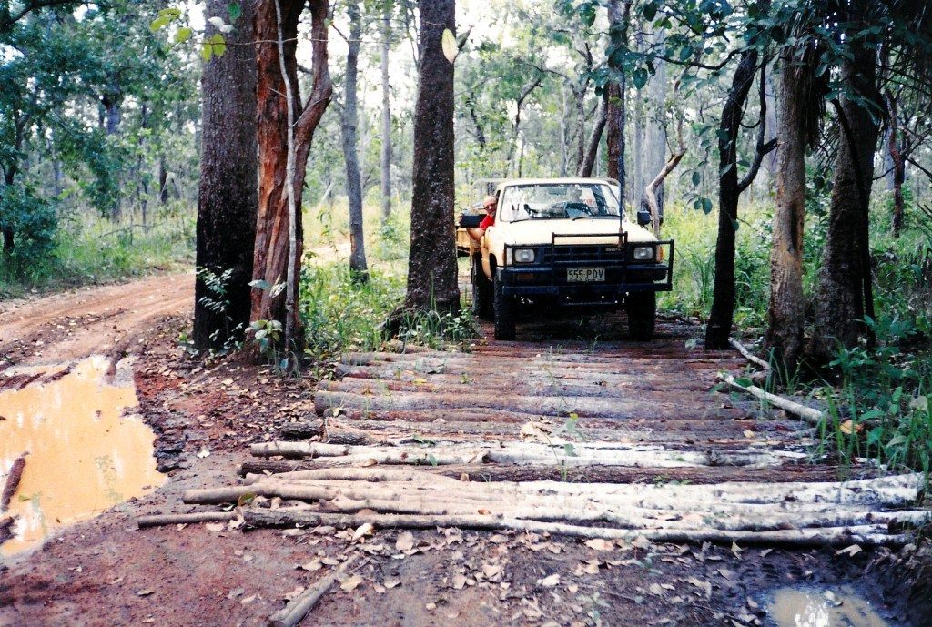 A corduroy road in Australia.