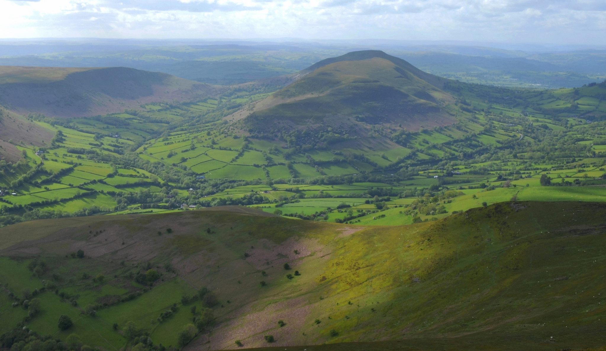 The Black Mountains, part of the Breacon Beacons National Park, in Wales, the Jones capital of the world.  
