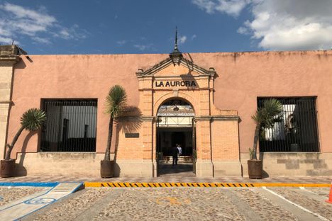 Main entrance to La Aurora.