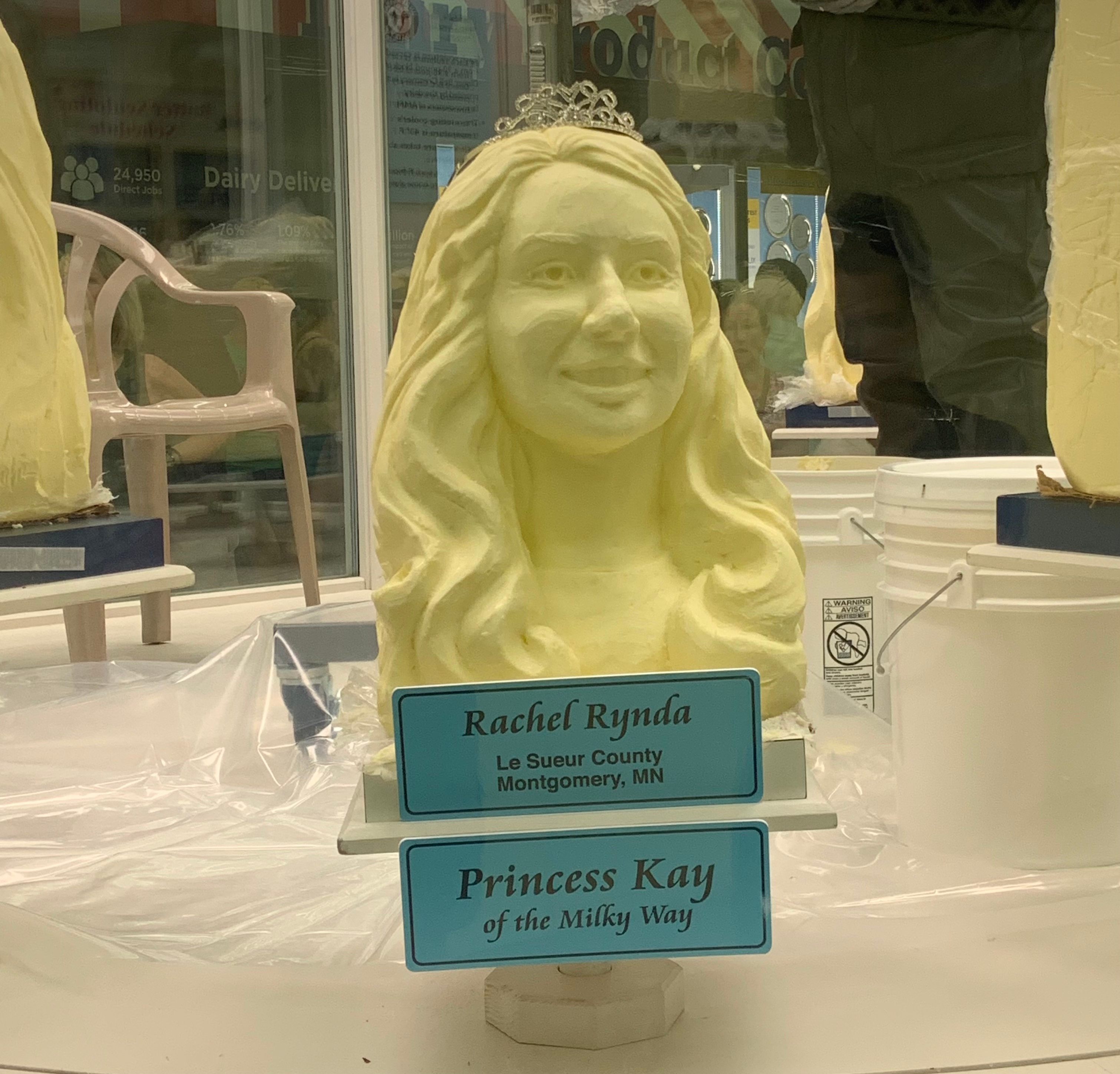 The finished sculpture of Rachel Rynda.