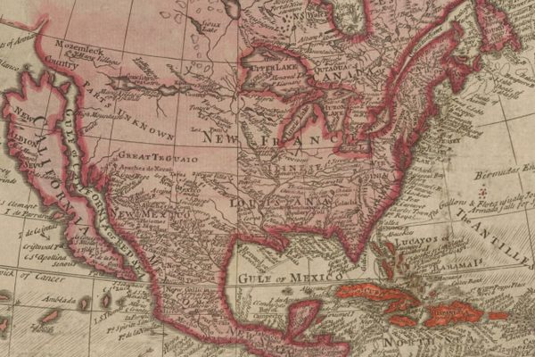 A New and Correct Map of AMERICA (London, 1752).