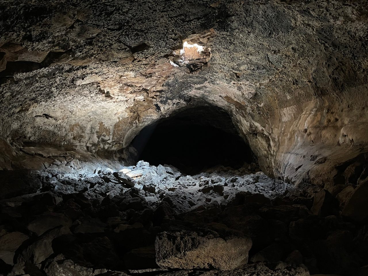 The caves at Lava Beds National Monument host diverse and unusual ecosystems. 