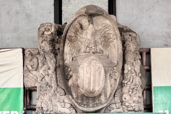 Stone carvings which used to adorn the stone market