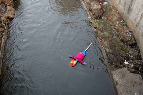 A Morena effigy in 