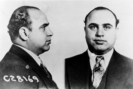 Al Capone's 1931 mugshot. 