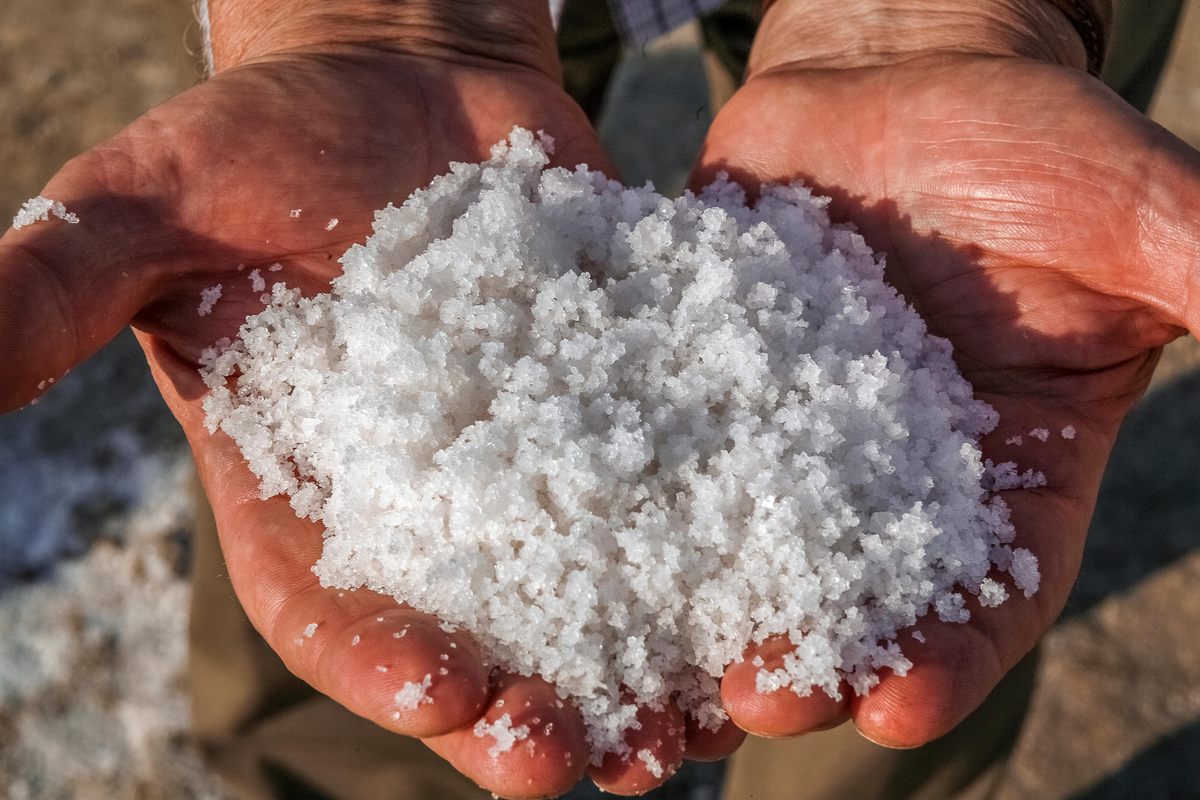 The crunchy white salt from Cervia's salt flats.