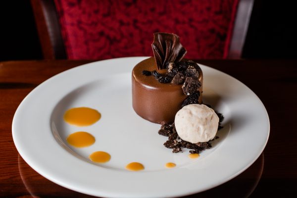 Harry Waugh’s Dessert Room features decadent desserts like the popular peanut butter truffle.