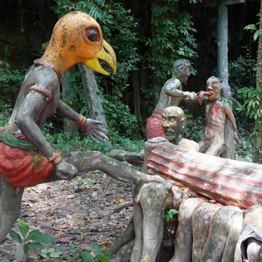 Figures from Buddhist hell.
