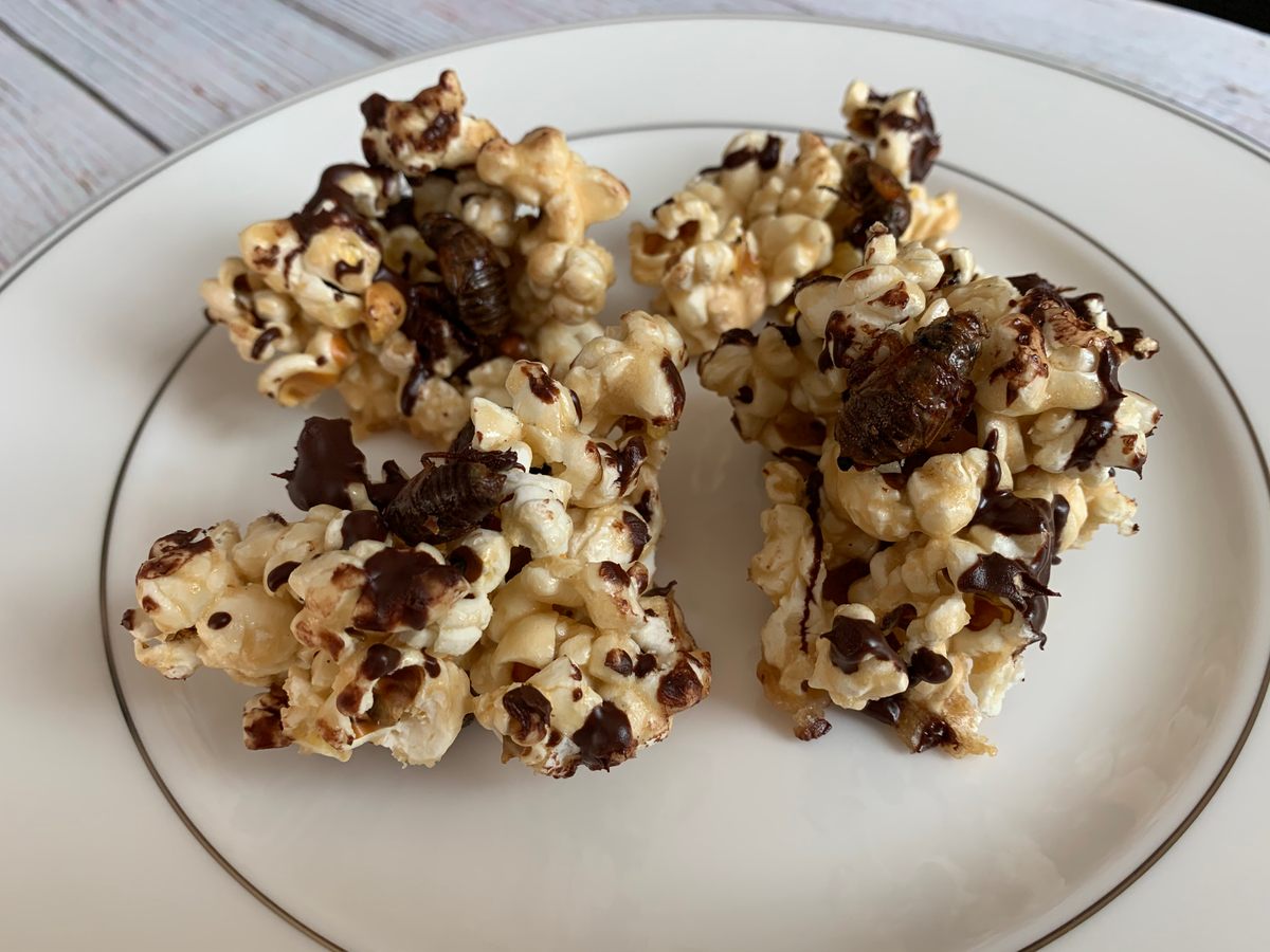 Crunchy, sweet, and savory nymph popcorn.