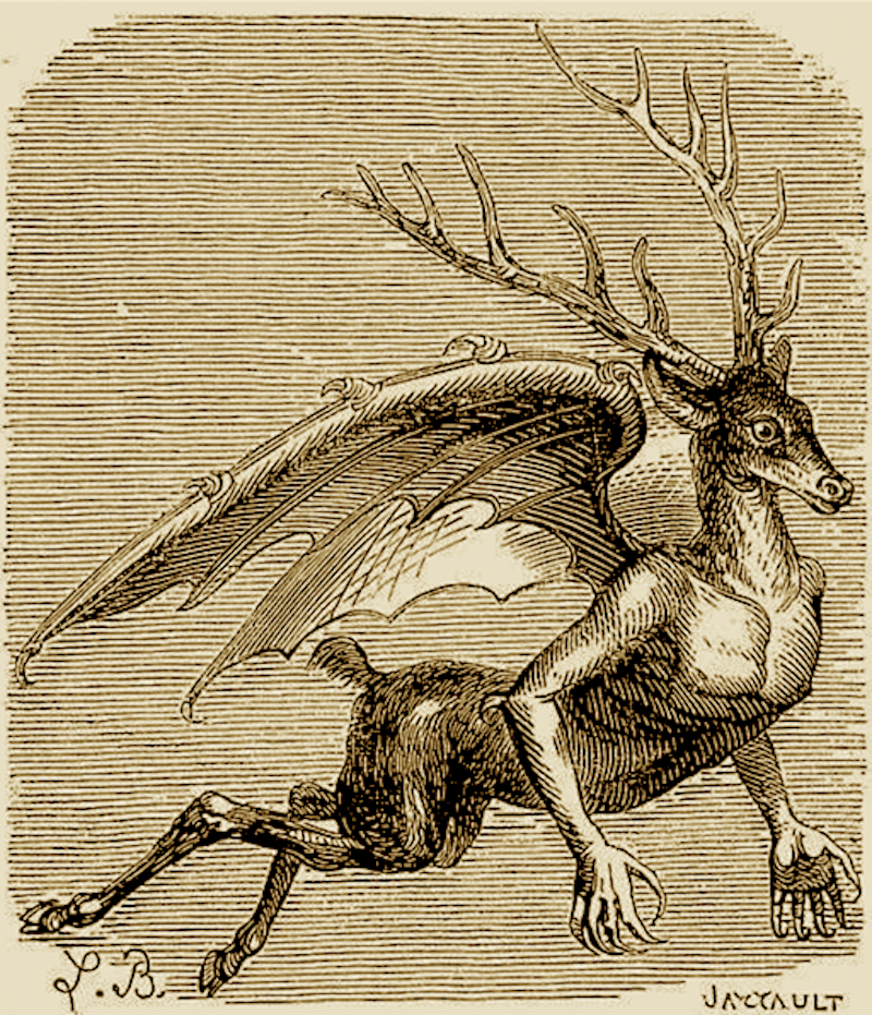 vintage demon illustration