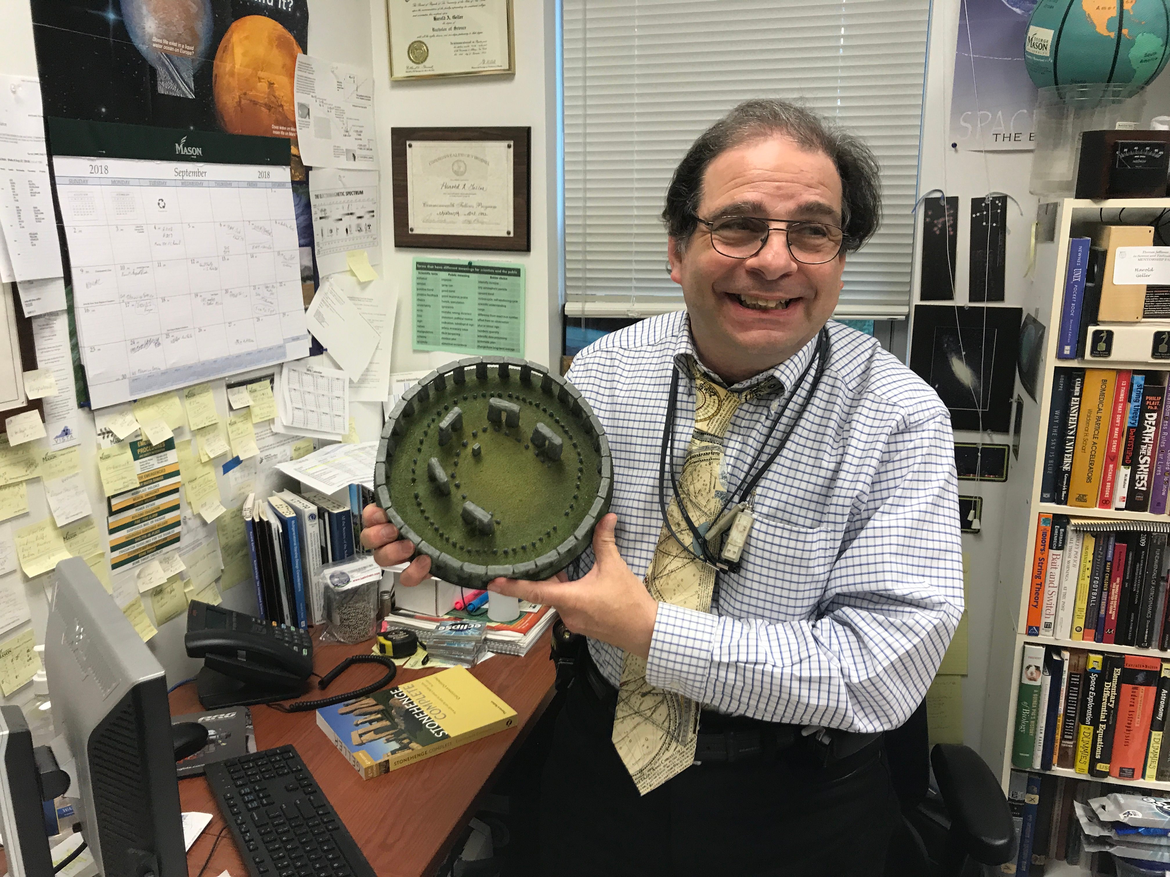 Professor Harold Geller was the astronomical consultant for Foamhenge.