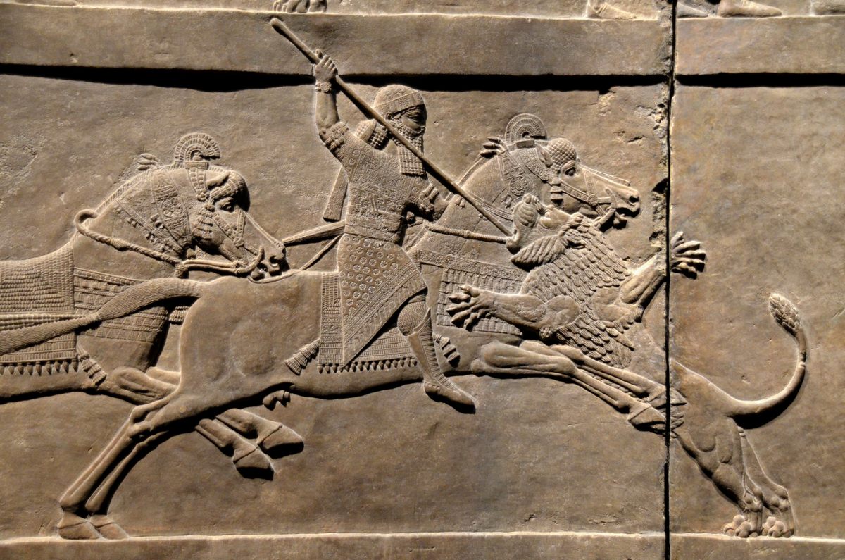 An Assyrian relief in the museum's massive collection, much of which is now digitally accessible.