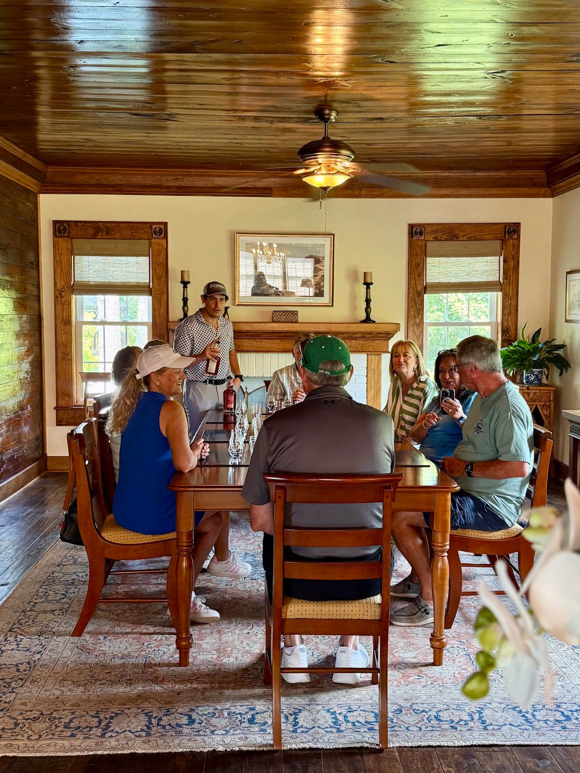 Inside the Iron Banks Lodge for a Private Tasting