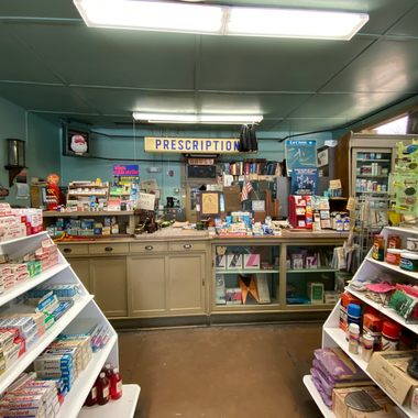 Inside store