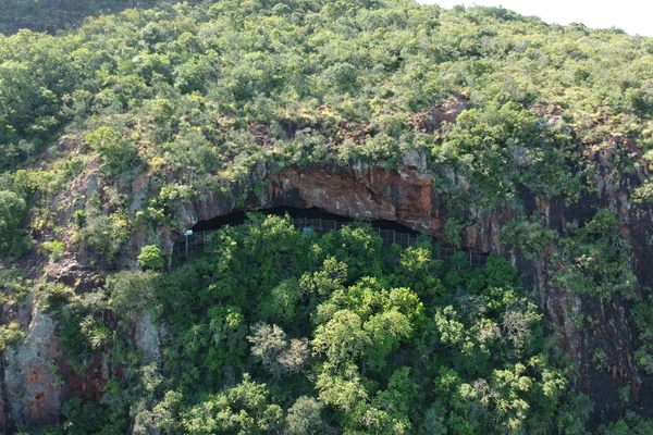 Border Cave, between South Africa and Swaziland.