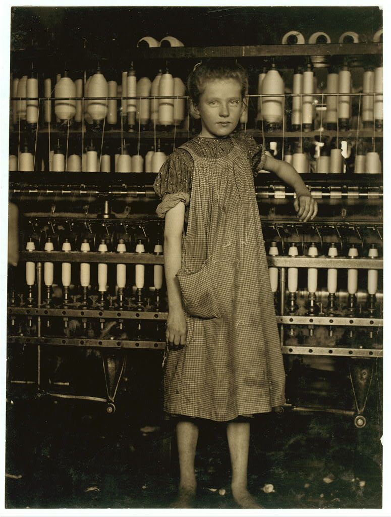 COTTON MILL CHILD LABOR VA LEWIS HINE 1911 11x14 SILVER HALIDE PHOTO PRINT 