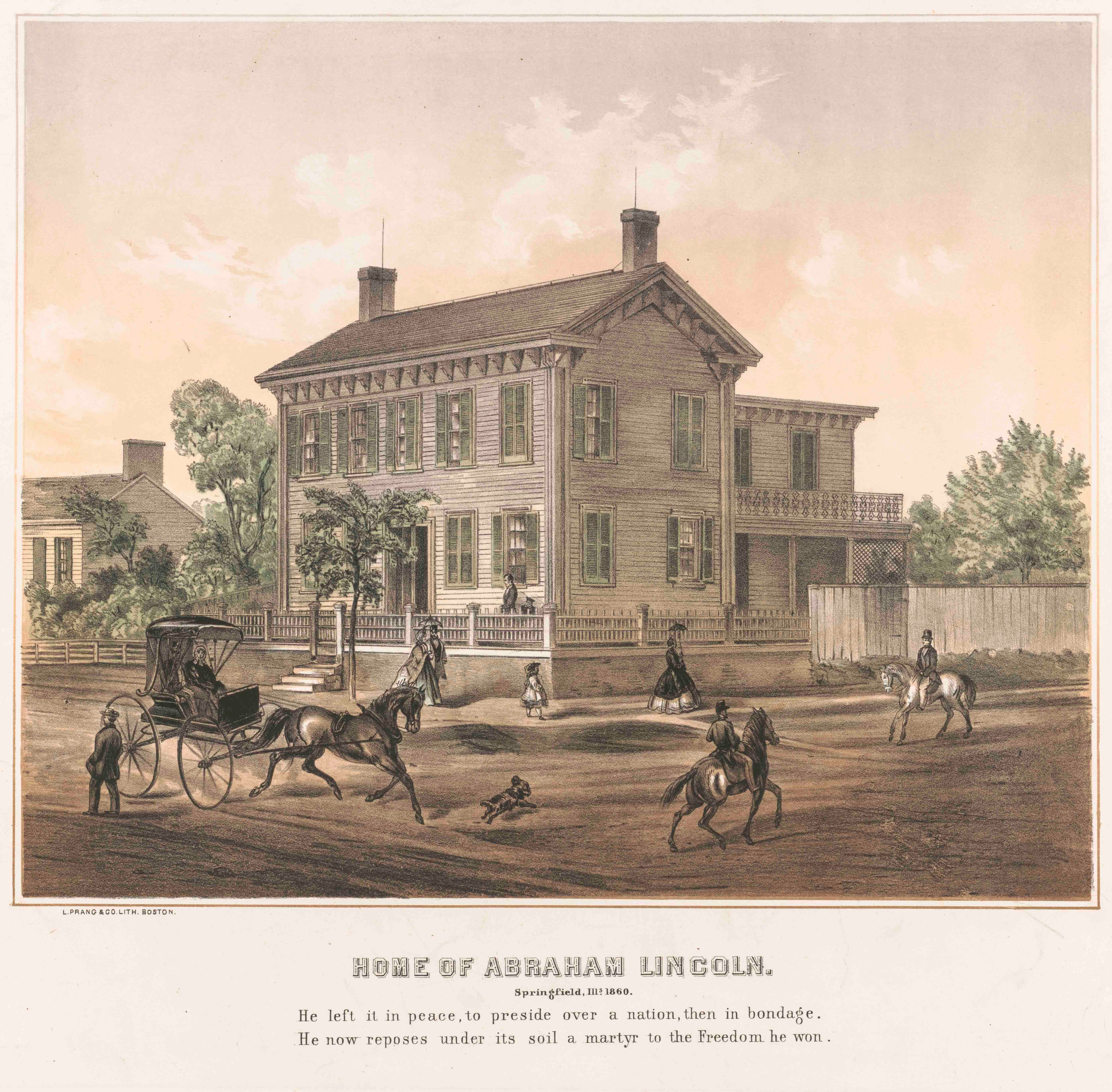 Lincoln told Mary Owens that life in Springfield would involve watching carriages go by without the money to ride in one herself.