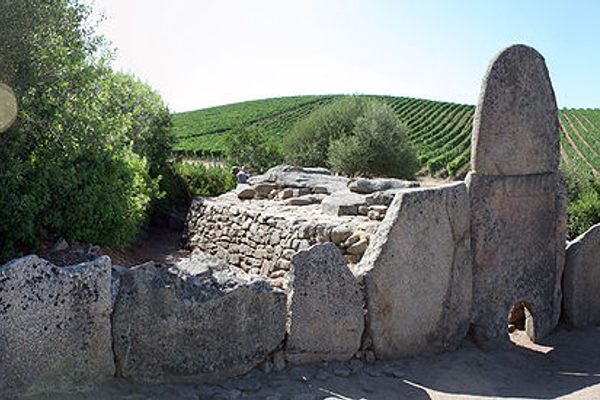 The Giants’ Grave at Coddu Vecchiu.