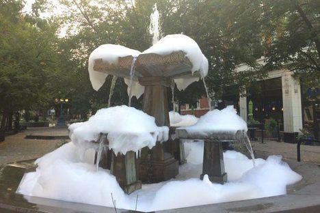 Who Keeps Putting Soap in This Chicago Fountain?