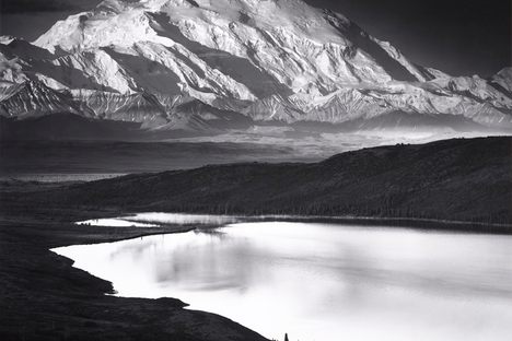Denali and Wonder Lake, Denali National Park, Alaska, 1948, photograph by Ansel Adams.