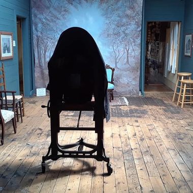 The room Bennett used for photographic portraits