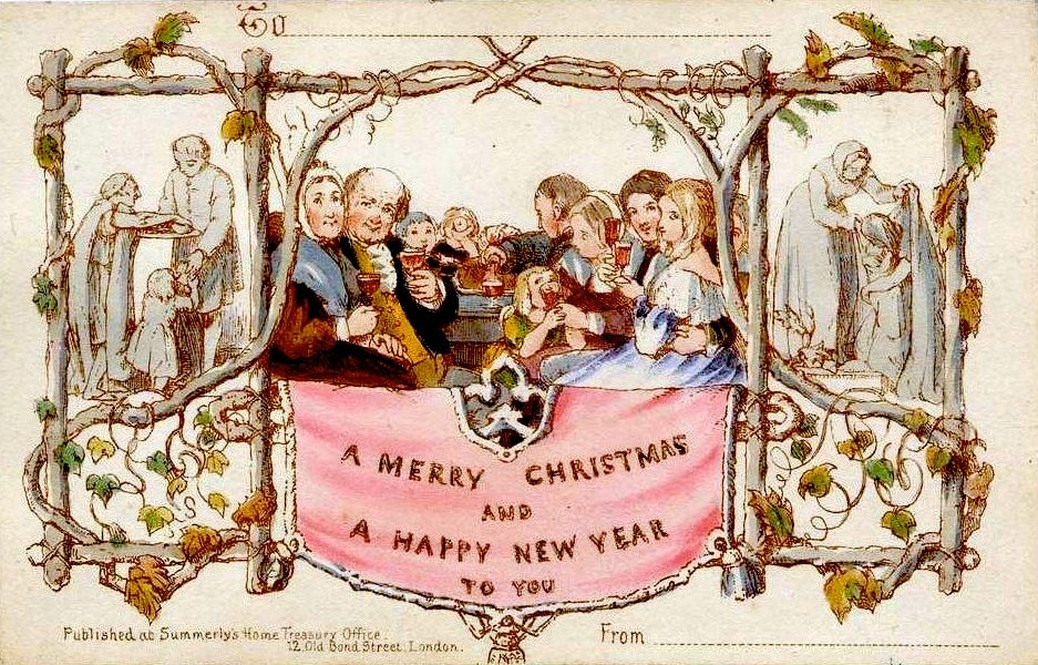 The world's first commercially produced Christmas card