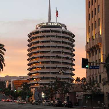 The Capitol Records building.