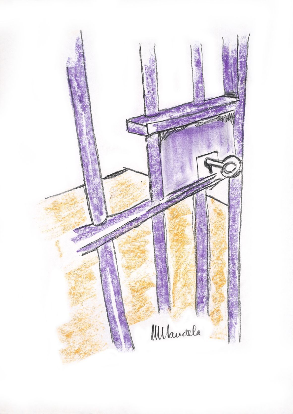 "The Cell Door," by Nelson Mandela.