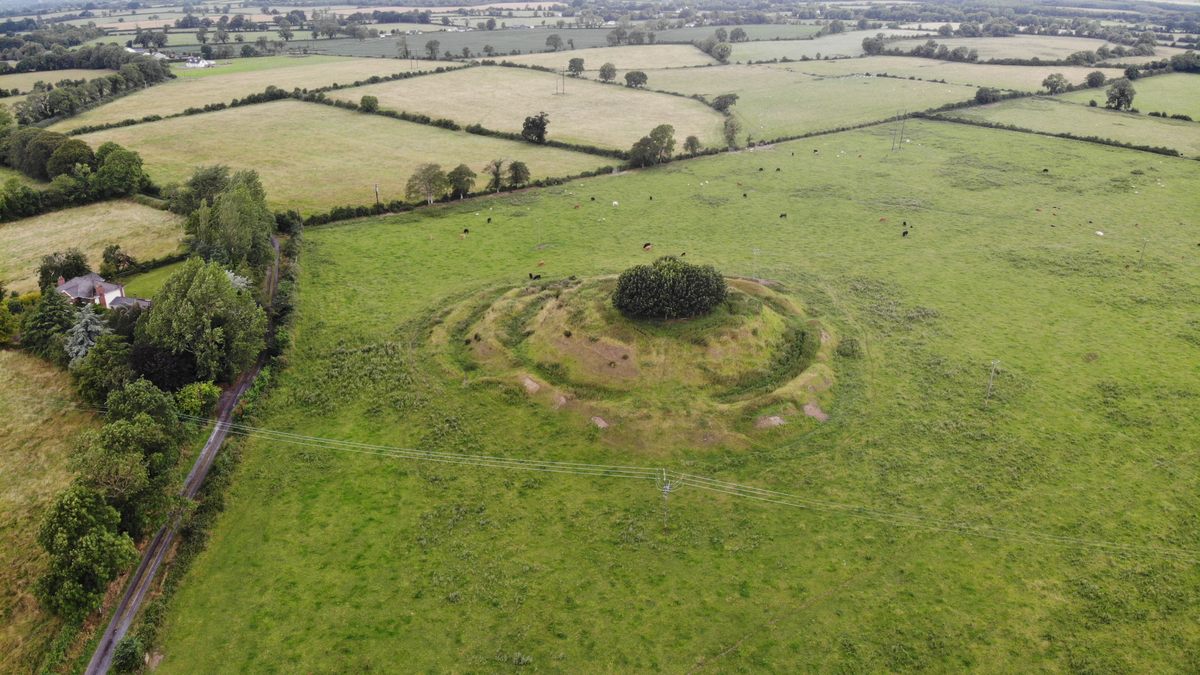 Some fairy forts, like this one just north of Dublin, have multiple, concentric rings, which would've been a marker of power and influence in medieval Ireland.