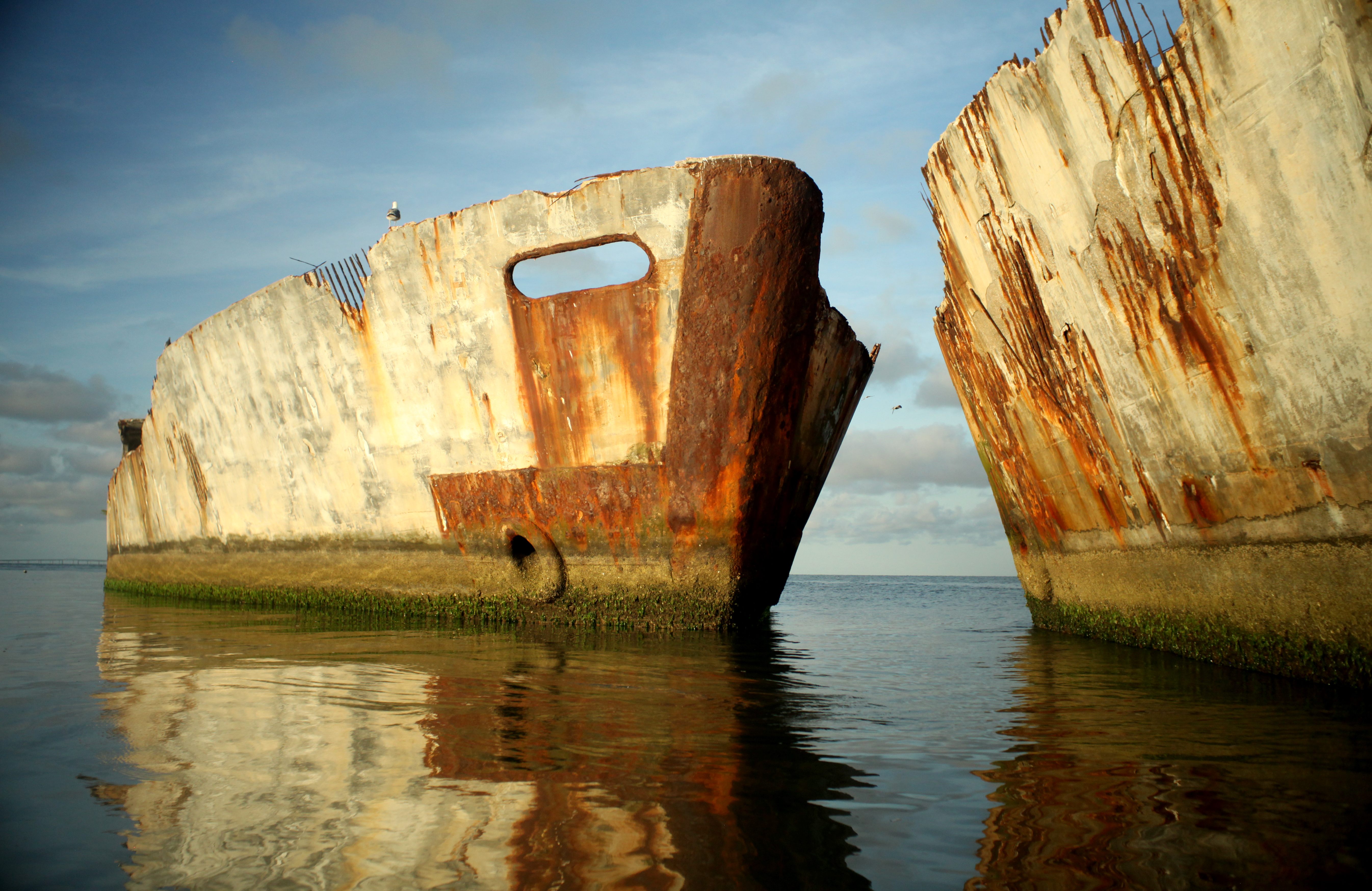 Bow of the SS Slater.