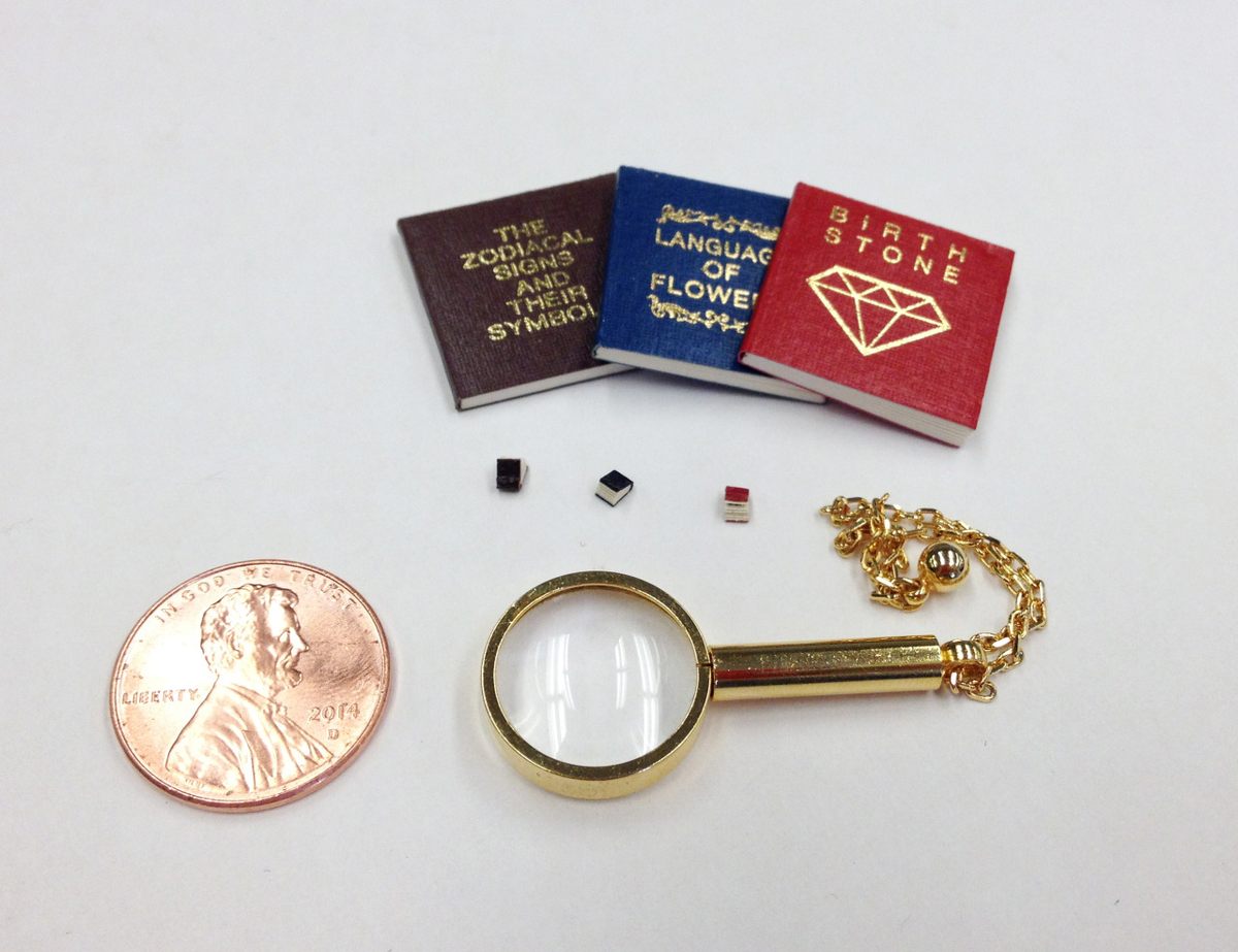 A set of ultra-microminiature books from 1979–80.