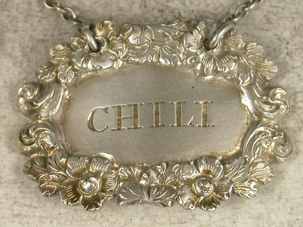A chili sauce label, from around 1829.