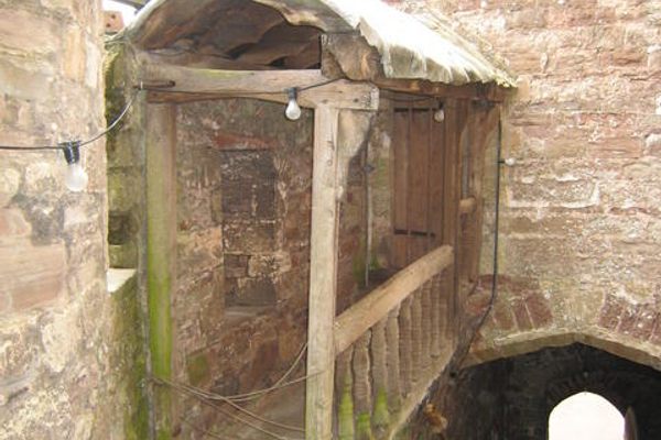 Covered walkway to Edward II’s Cell