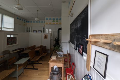 Interior of the Josephine School Community Museum.