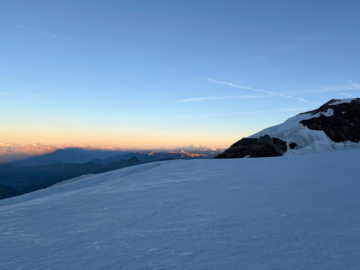 Sunrise over Mont Blanc