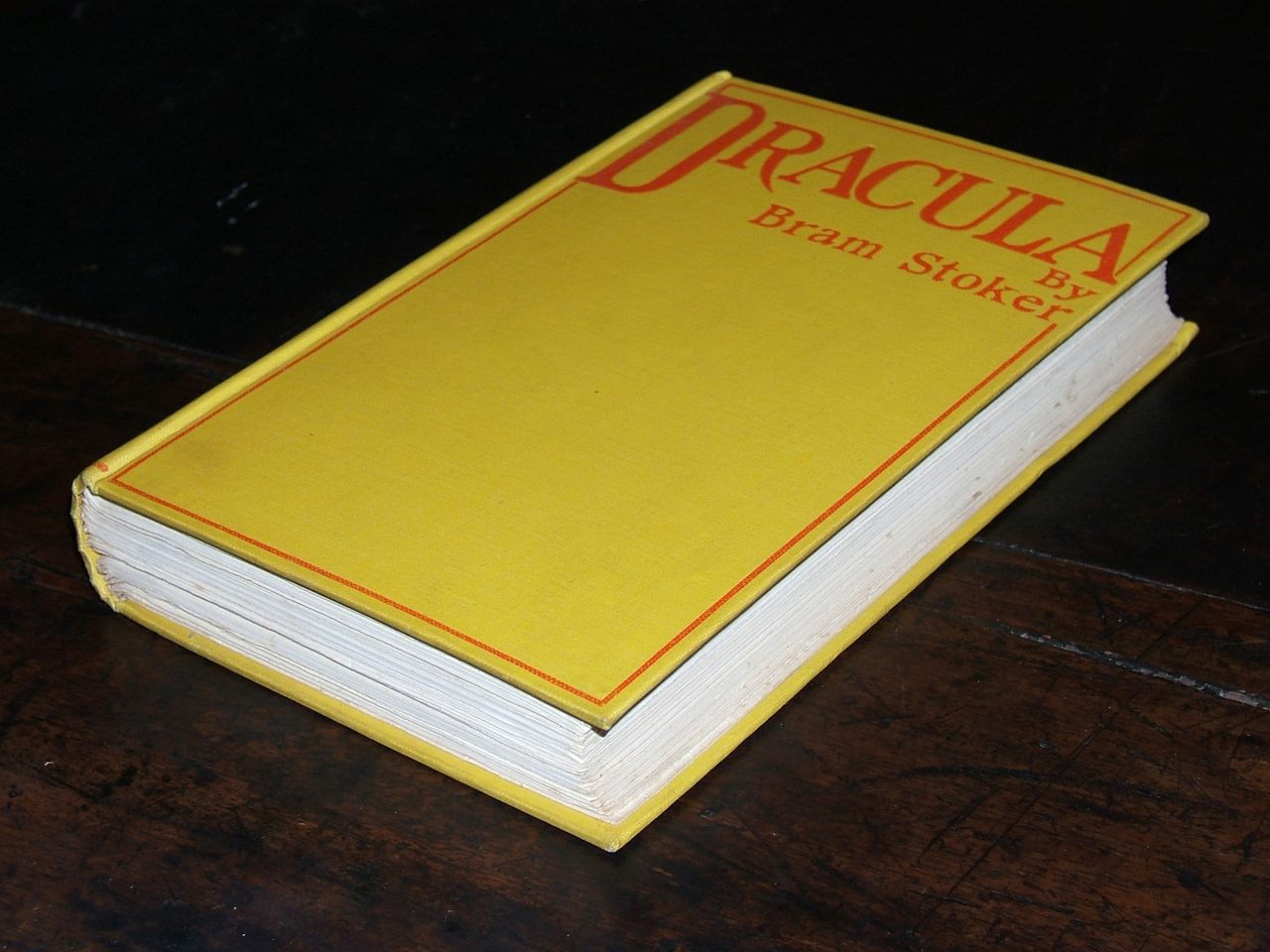 A first edition of Dracula, published in 1897, in the Rosenbach collection.