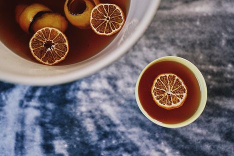 The author's punch recipe is "a knockout."