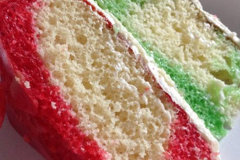 Christmas poke cake.
