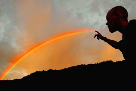 If you make the mistake of pointing at a rainbow in Java, Indonesia, tradition dictates that you should plunge your finger into buffalo dung.