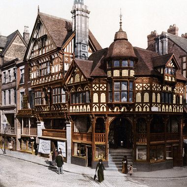 The Chester Rows in an earlier century.