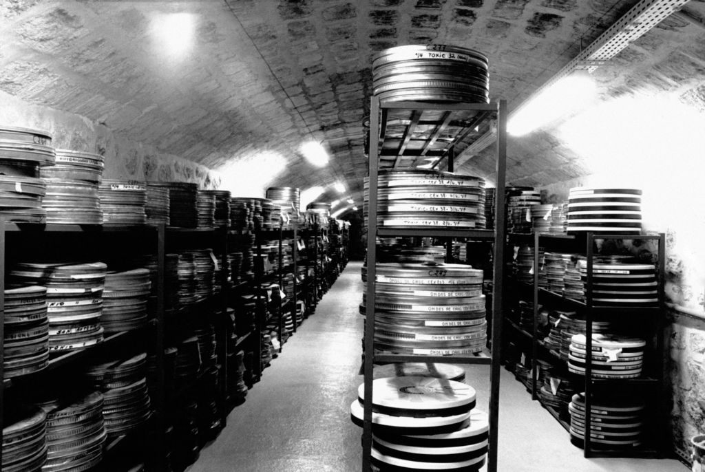 Reels of nitrate films from the Cinémathèque Française, stored in a fort in Yvelines, France.
 
